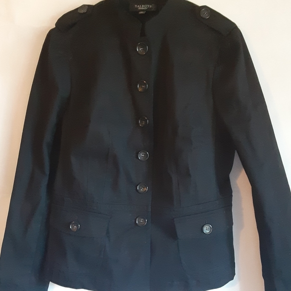 Talbots black button up jacket - Picture 3 of 5